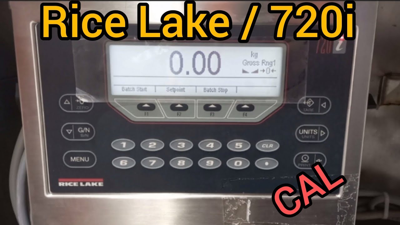 Ajuste de Indicador Rice Lake Modelo 720i, controlador de tolva, aweight Scale Calibration