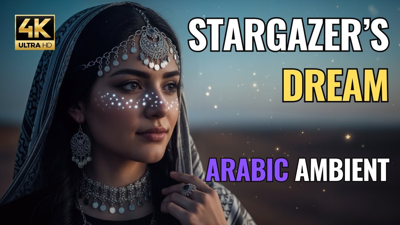 Stargazer&rsquo;s Dream | Desert Night Sky (Arabic Ambient Chill - Ney, Oud & Cosmic Pads) 4K | 60FPS
