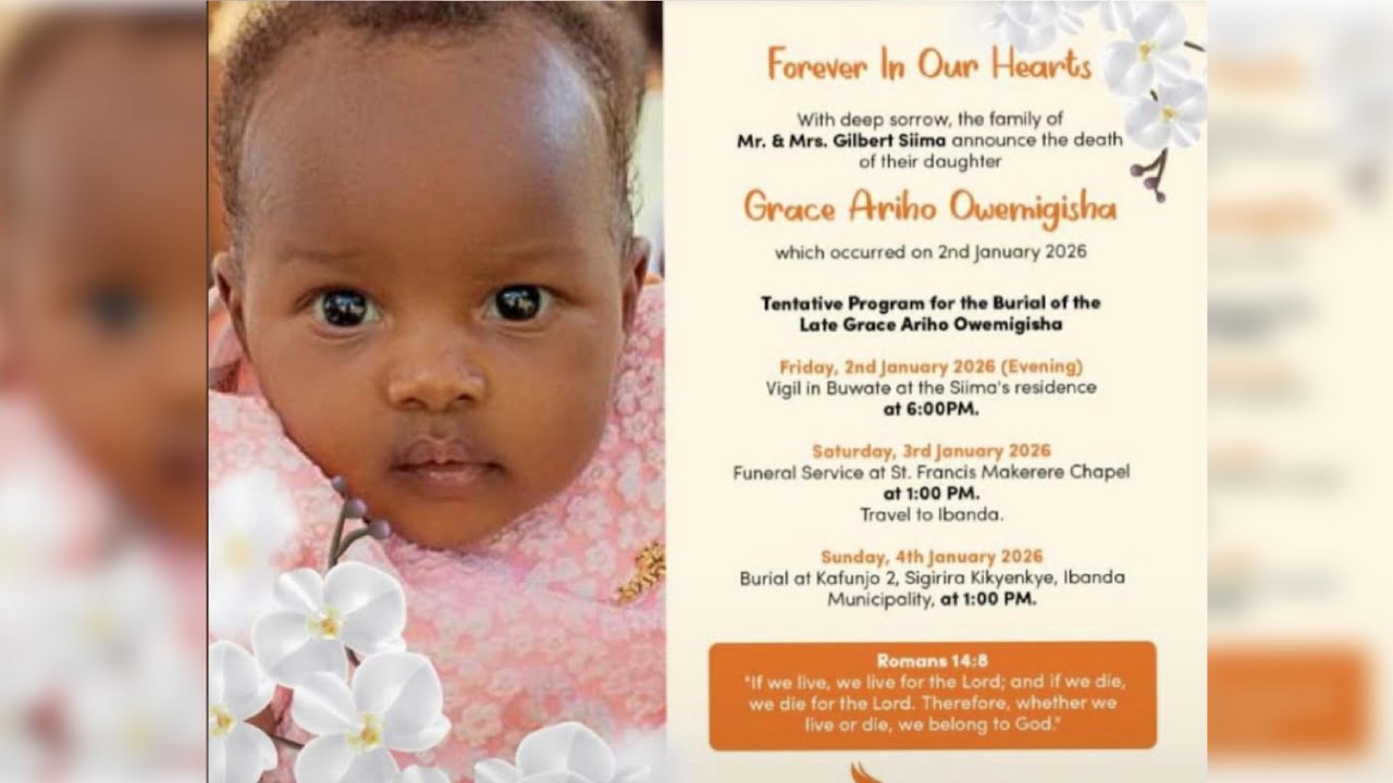 Funeral Service of Baby Grace Ariho Owemigisha | 01/03/2026