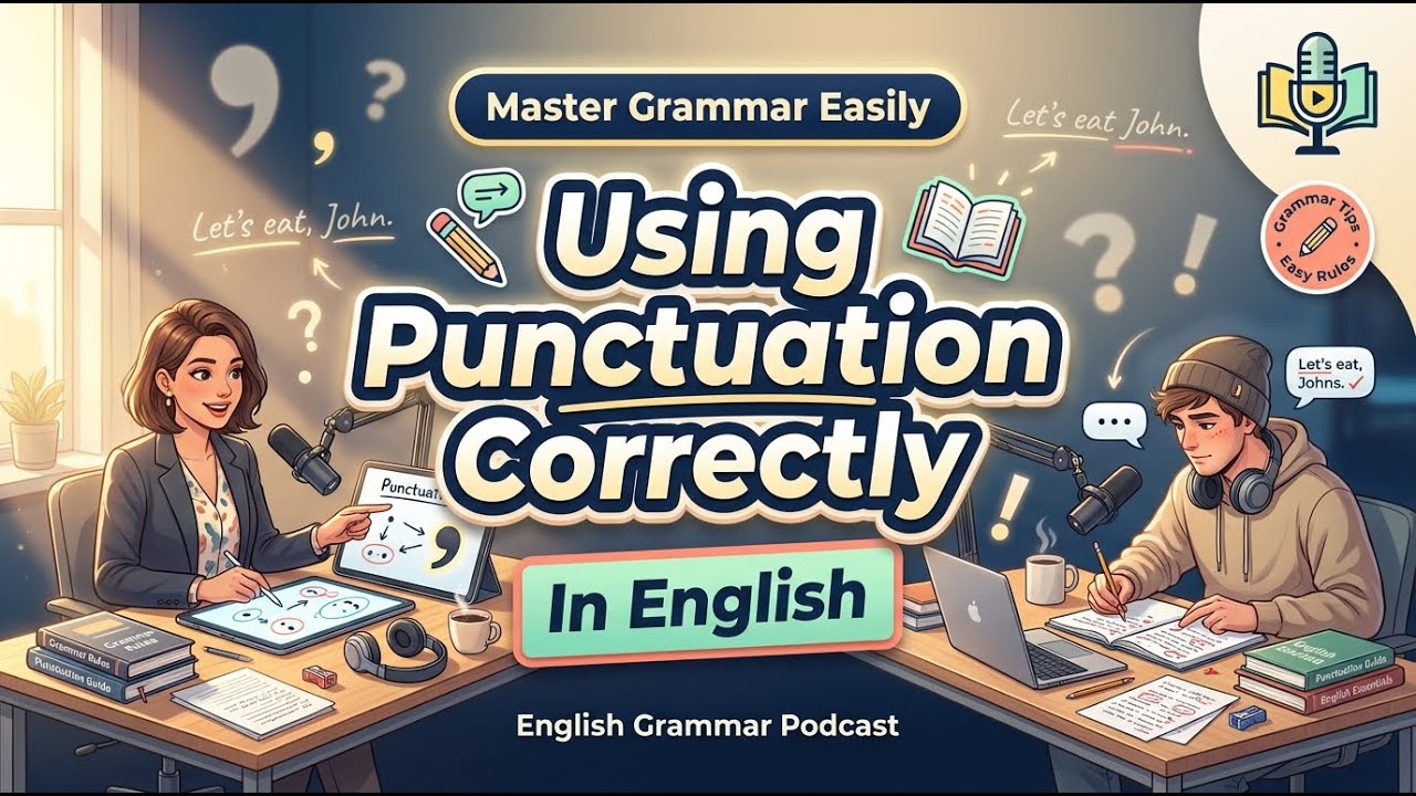 Using Punctuation Correctly in English | Clear Writing | English Grammar Podcast