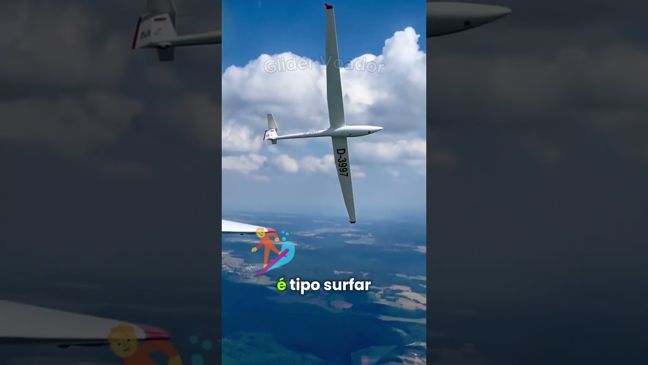 Voar sem motor e combust&iacute;vel? ✈️⛽#avia&ccedil;&atilde;o #avi&atilde;o #planador #glider