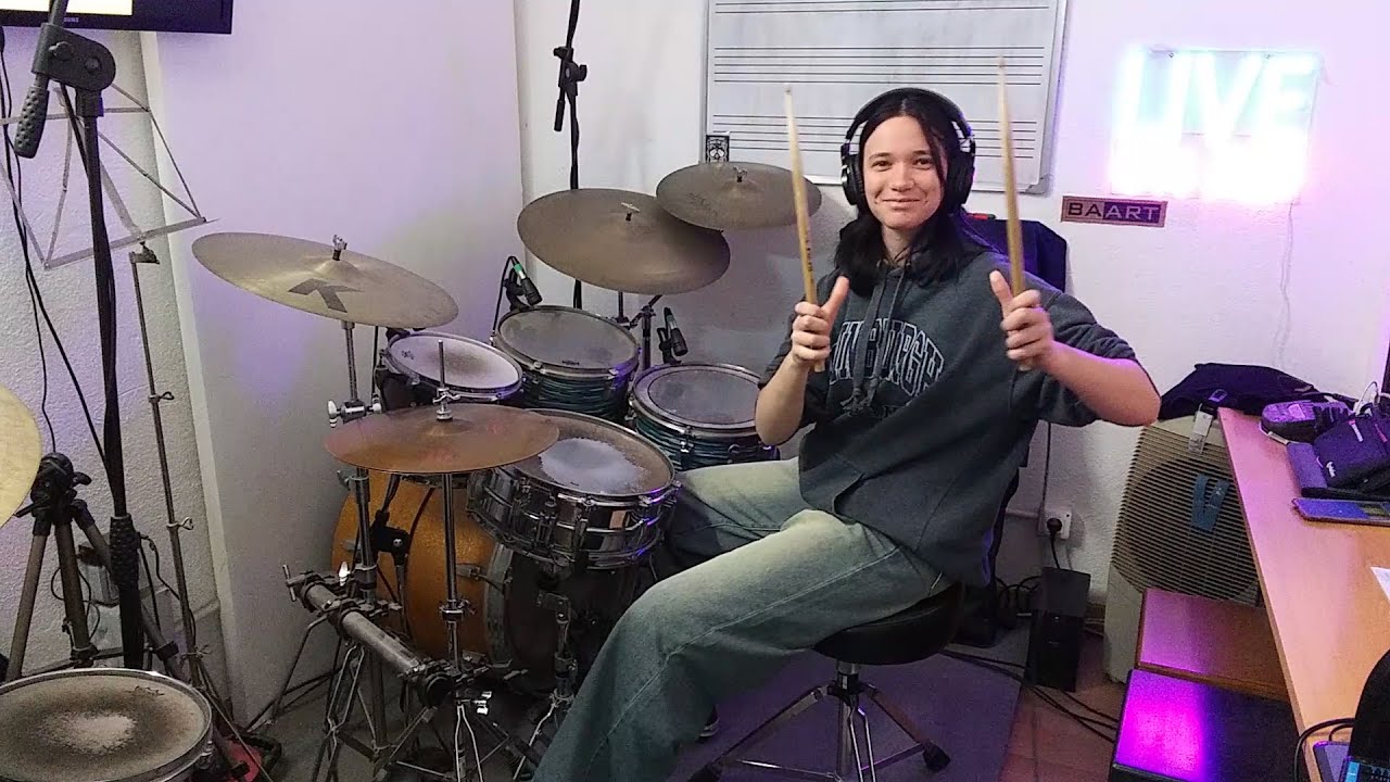 Sleep Walk - Drum Lesson Cover by 