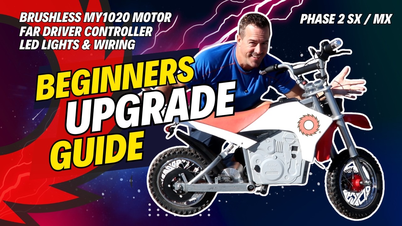 РУКОВОДСТВО ДЛЯ НАЧИНАЮЩИХ по обновлению Razor SX 500 MX 650 до бесщеточного двигателя MY1020 и к...