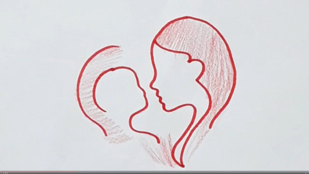How to draw Mother's day drawing | Women's day drawing || Drawing with pencil ||