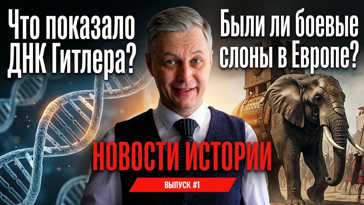 Боевые слоны Европы, алмаз Габсбурбов, ДНК Гитлера и венгерский Рюрикович. НОВОСТИ ИСТОРИИ.