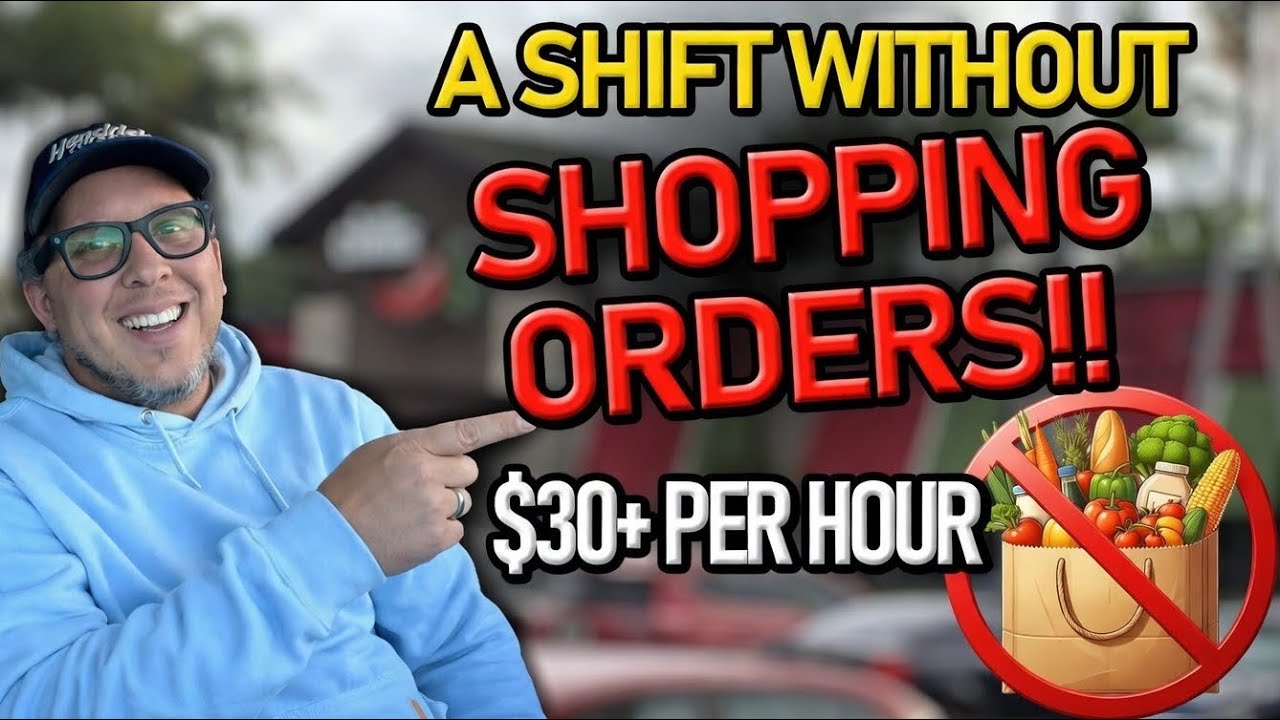 I did ZERO Shopping Orders and Made $30+ Per Hour! POURING RAIN FRIDAY SHIFT