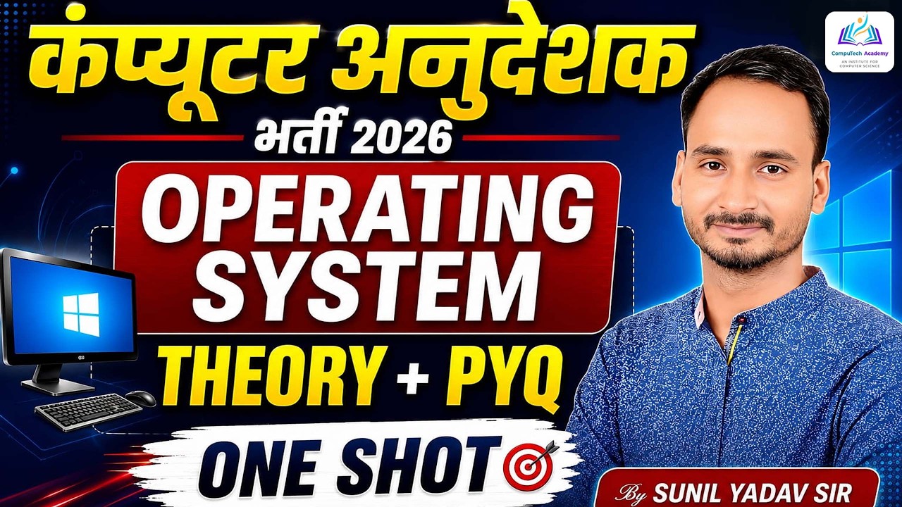 Operating System One Shot | Computer Instructor Operating System Theory & Previous Year Question