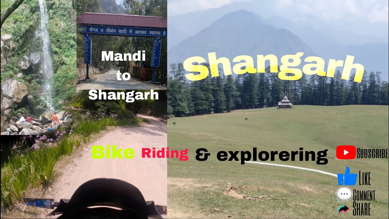 Mandi to Shangarh Bike Ride | Explore Waterfall & Ground | Scenic Route via Pandoh, Aut, Sainj, Ropa