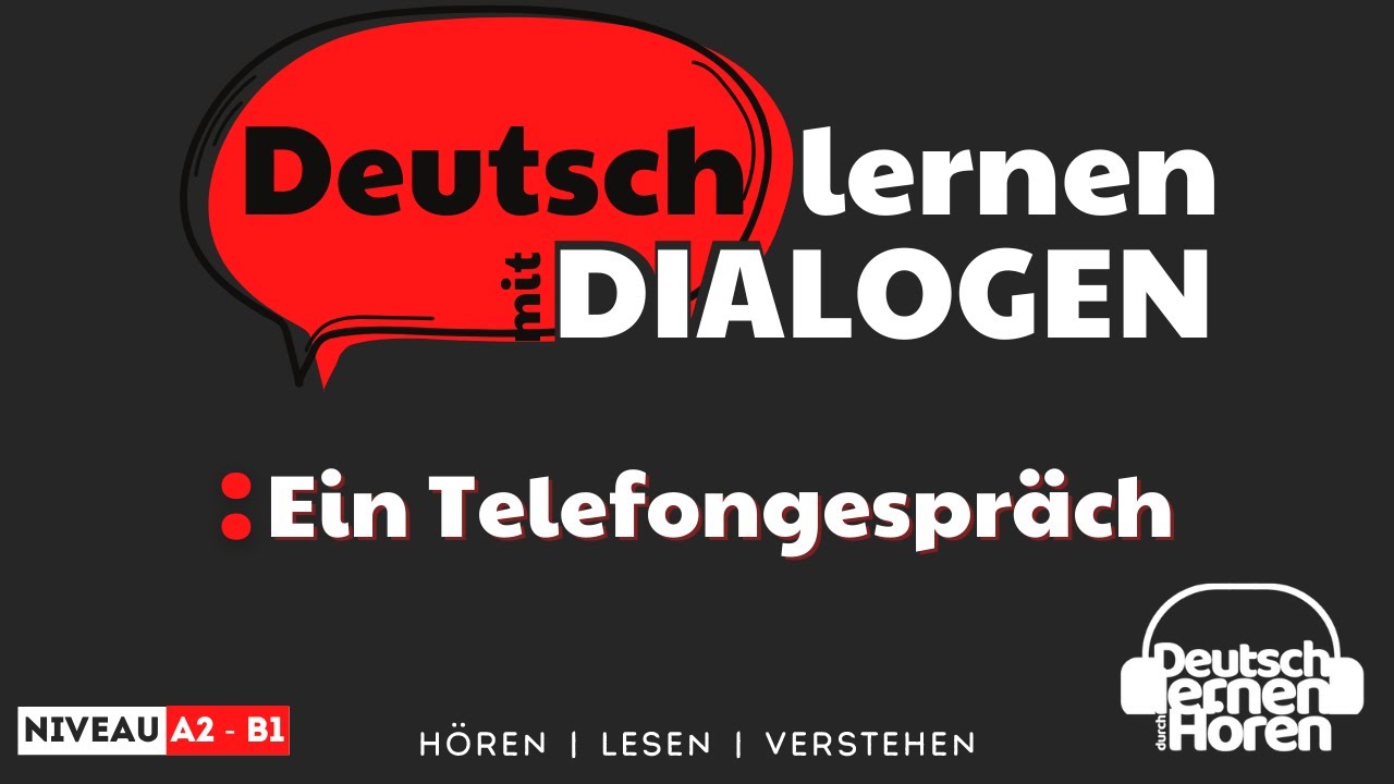 #182 Ein Telefongespräch mit der Mutter | Deutsch lernen mit Dialogen | Deutsch lernen durch Hören