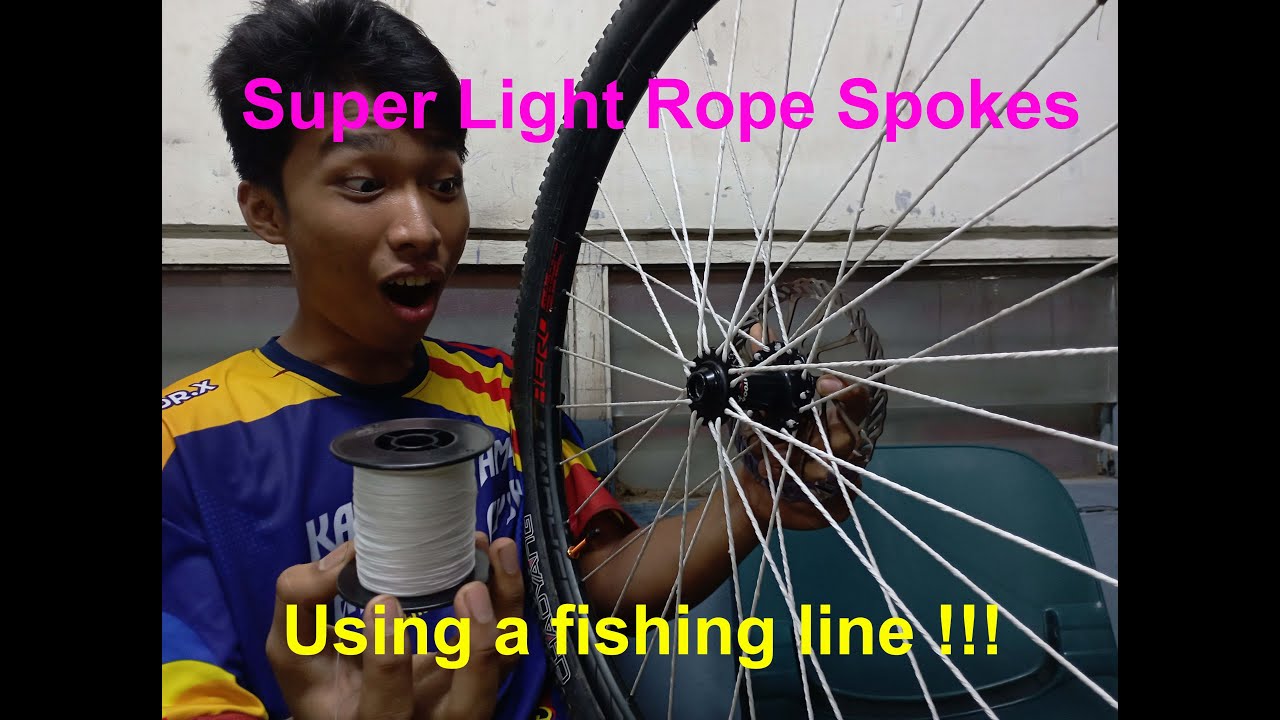 Super Light Fishing Line Bike Spokes - Amni Rope Spokes