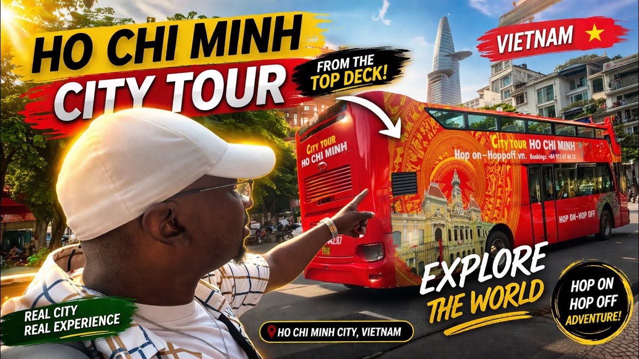 🇻🇳 Seeing Saigon from Above 🚌 | Red & Blue Line Motorbus Tour 😉