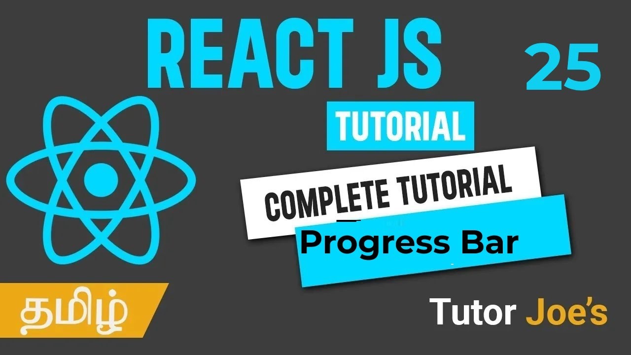 Implementing a Progress Bar in React with setInterval and useState | React in Tamil | Tutor Joes