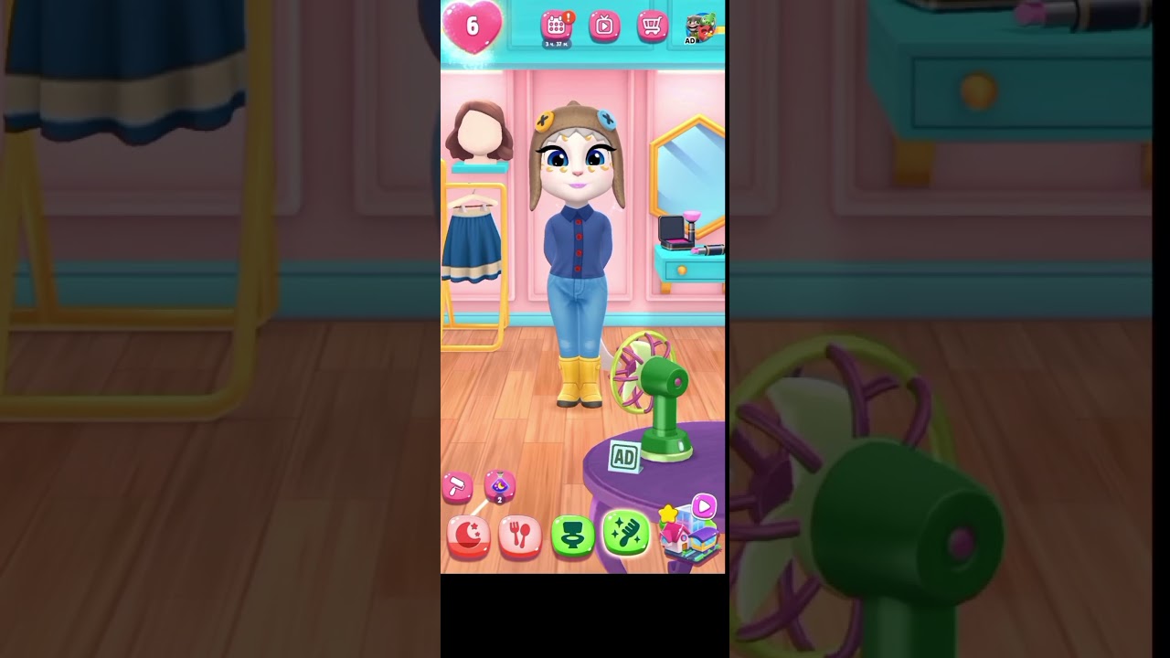 My Talking Angela 2, beautiful Angela became a princess #talkingtomgames #mytalkingangela2