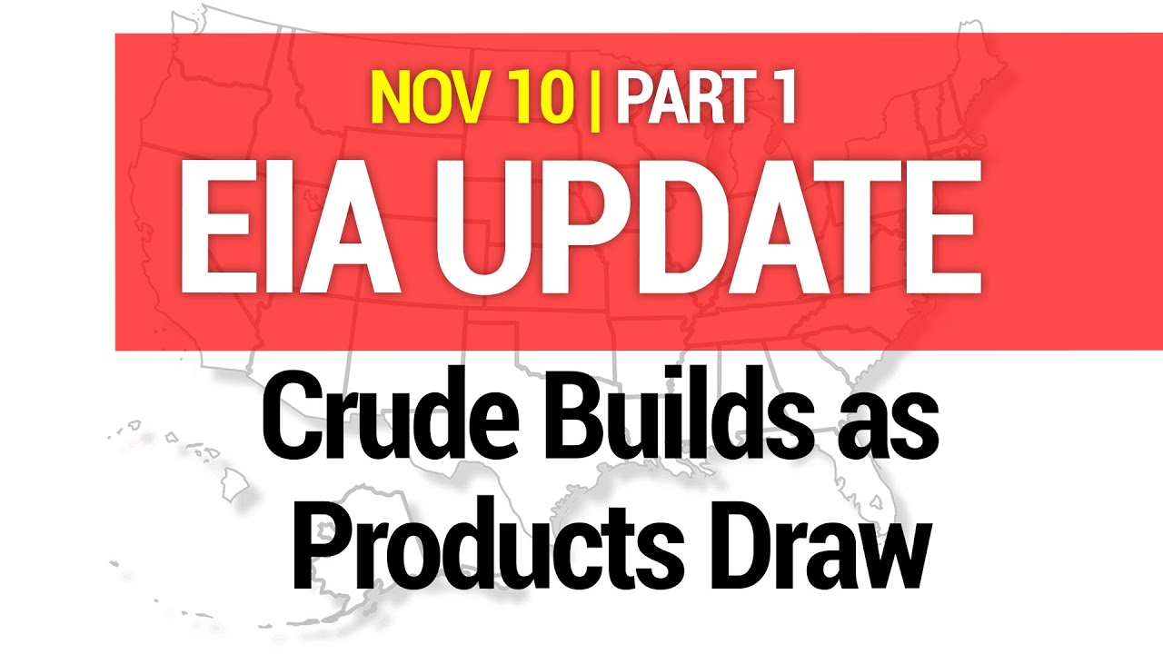 EIA UPDATE - Crude Builds as Products Draw