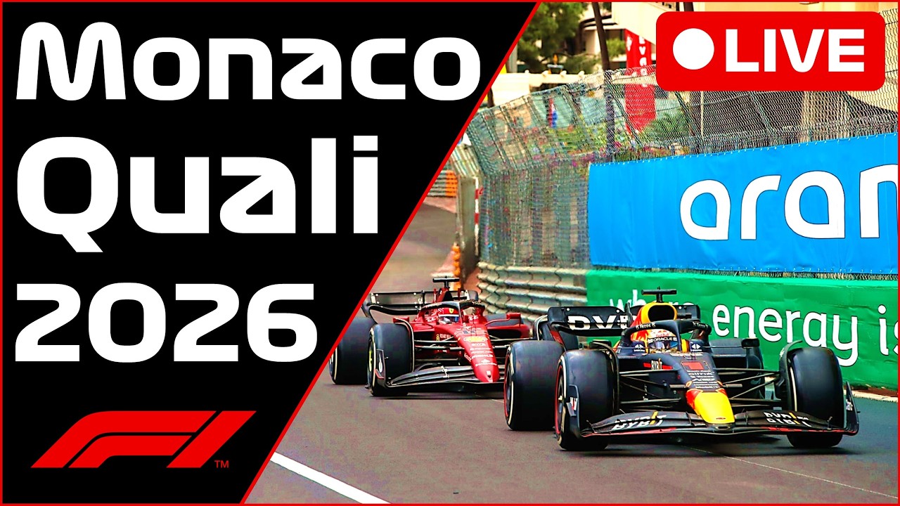 🔴F1 LIVE -  MONACO QUALI - Commentary + Live Timing