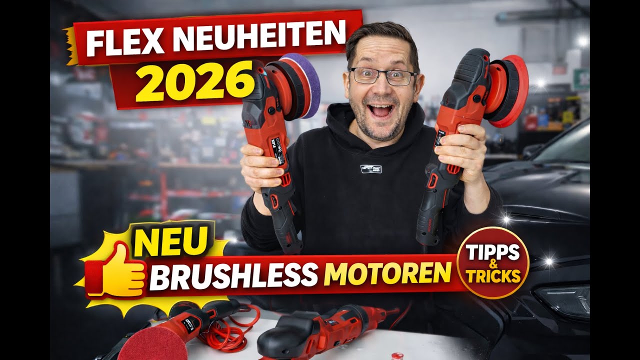 Flex Neuheiten 2026 - neue Poliermaschinen - Flex XFE 2, Flex XCE 2, Flex PE 2