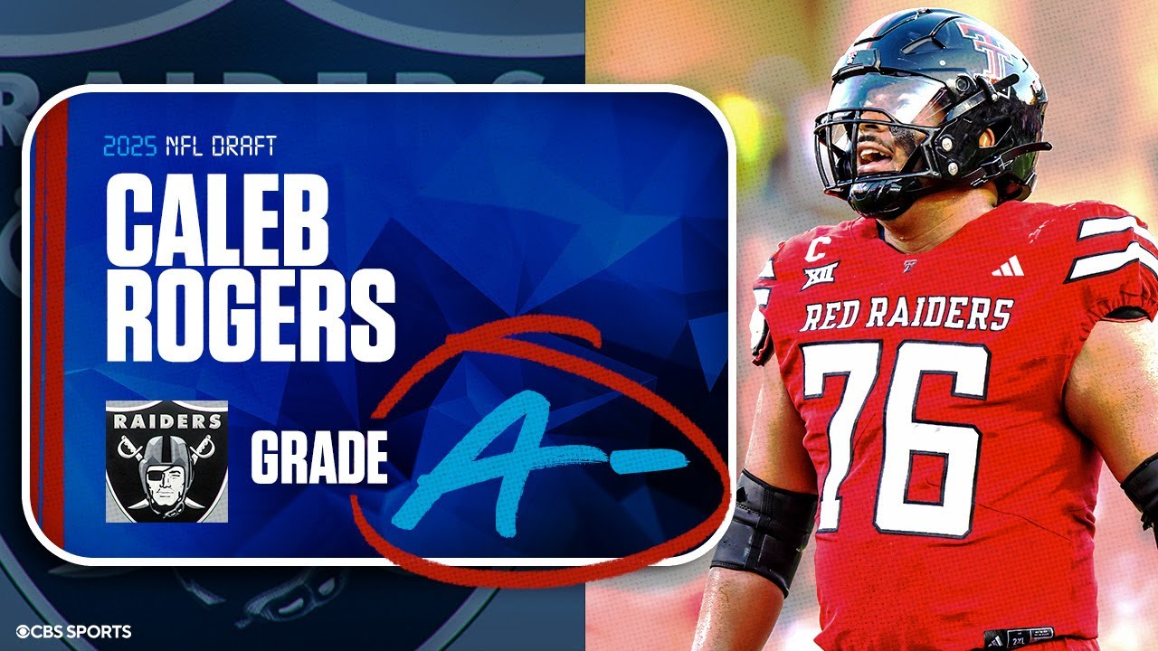 2025 NFL Draft Grades: Raiders receive 'A-' for selecting OT Caleb Rogers at No. 98 overall
