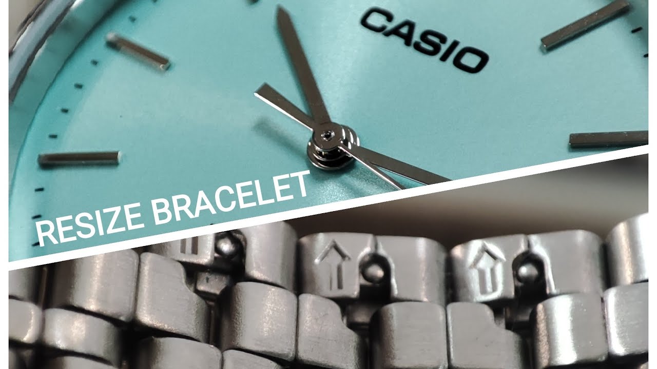 HOW TO ADJUST/RESIZE WATCH BAND CASIO TIFFANY MTP-B145D