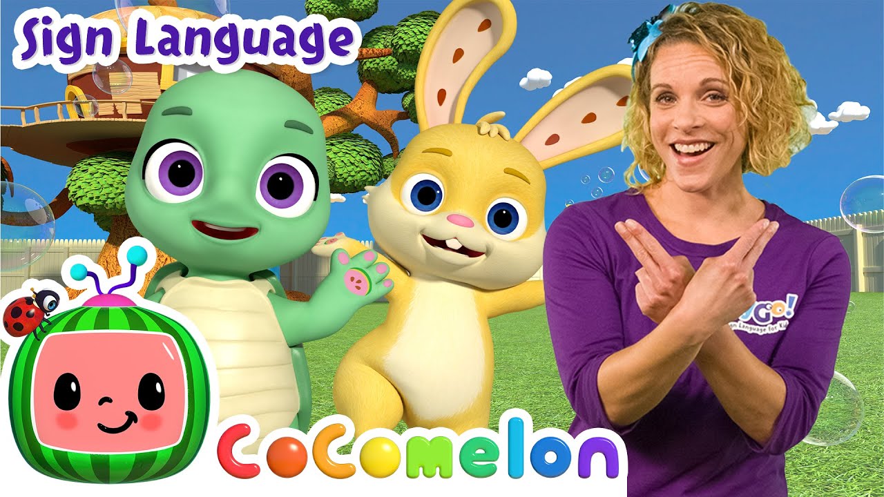 The Tortoise and the Hare | CoComelon with ASL | 🖐️ Sign Language for Babies 🖐️