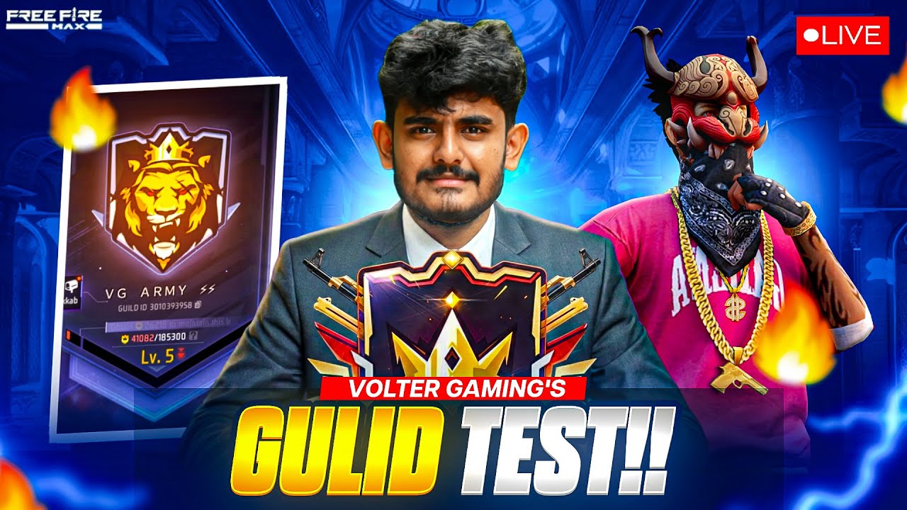 🔴VOLTER GAMING HARDEST GUILD TEST 1 VS 2 🤬👿 100% FAIR TESTING 🔥 DAY - 1 🙄 #kannadafreefire