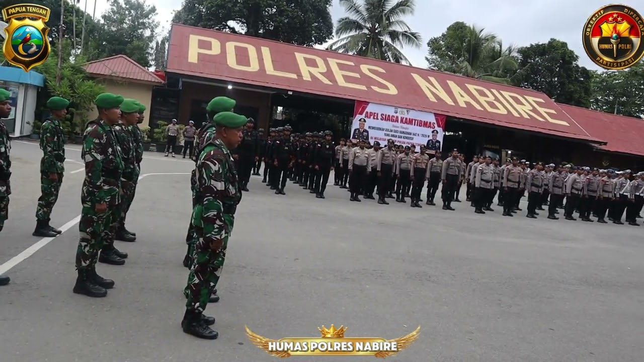 POLRES NABIRE GELAR APEL SIAGA KAMTIBMAS JELANG RAMADHAN 1447 H / 2026 M