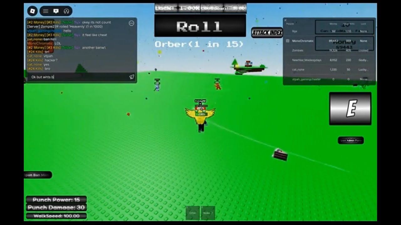 Admin's ban menu VS persistent Exploiter RNG Zero