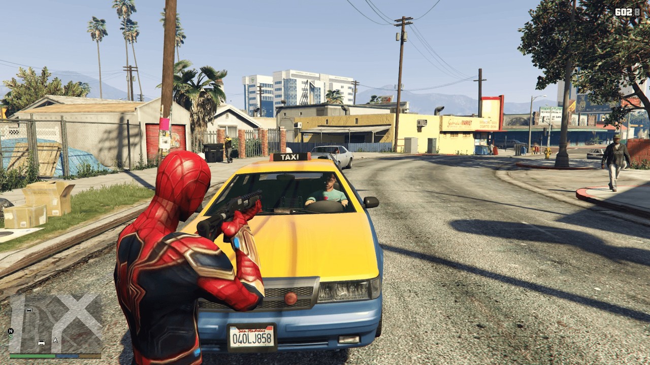 GTA 5 LIVE GAMEPLAY SPIDERMAN NE CAR WALE KE SAATH