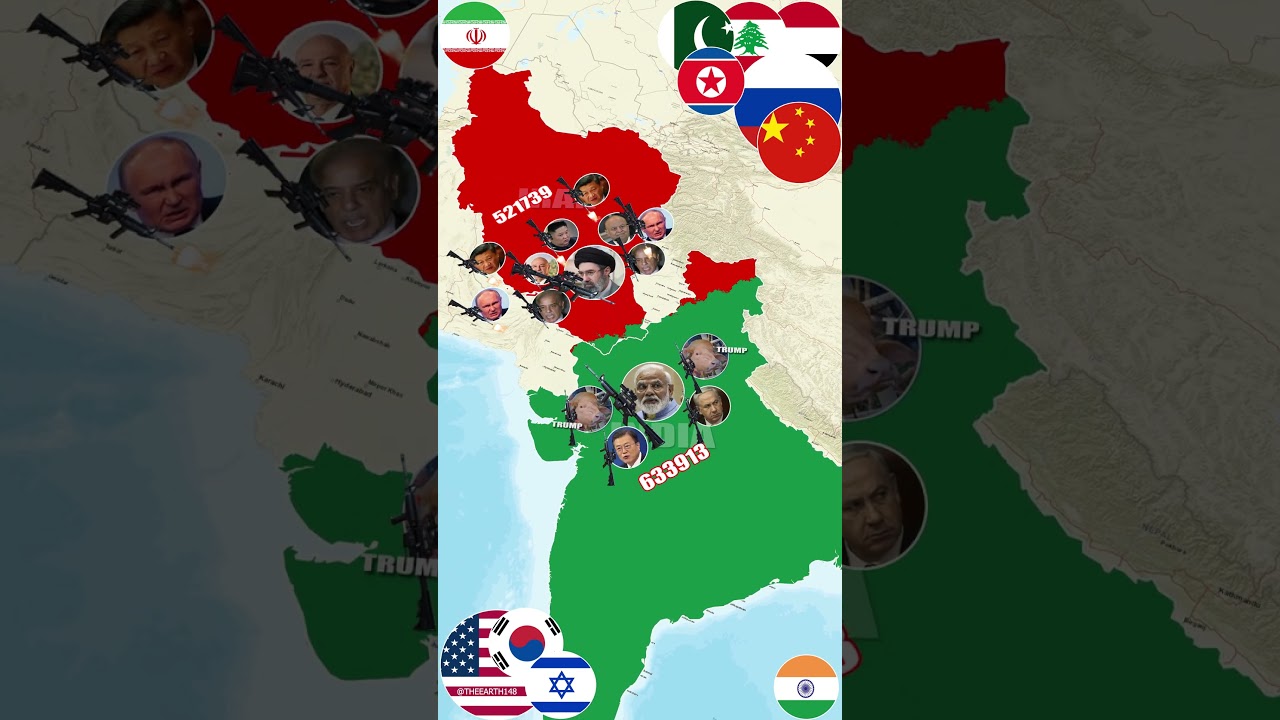 Какие страны поддержат Индию 🇮🇳 или Иран 🇮🇷? ⚔️ Карта альянсов, которая может изменить Азию!