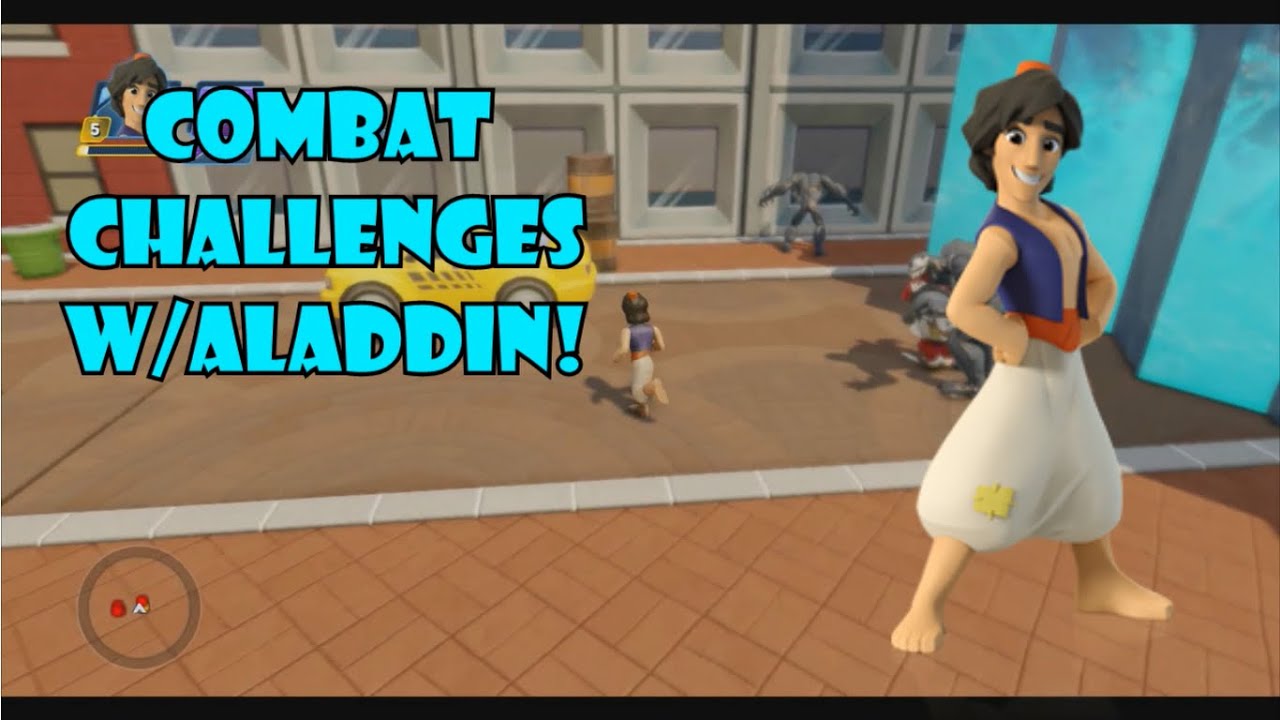Tadpole Plays Disney Infinity 3.0 (Combat Challenges w/Aladdin!)