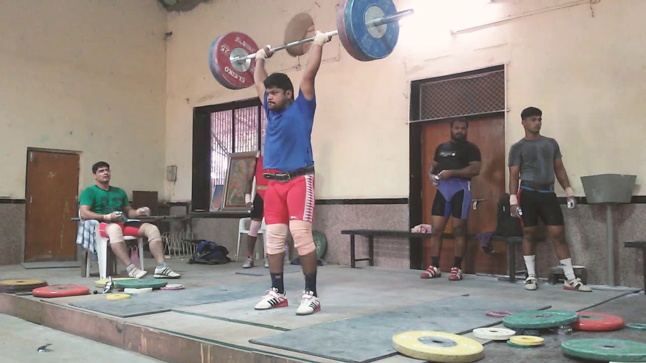 Indian Railway WEIGHTLIFTER  clean& jerk  mass performance by Tamil weightlifting champion's