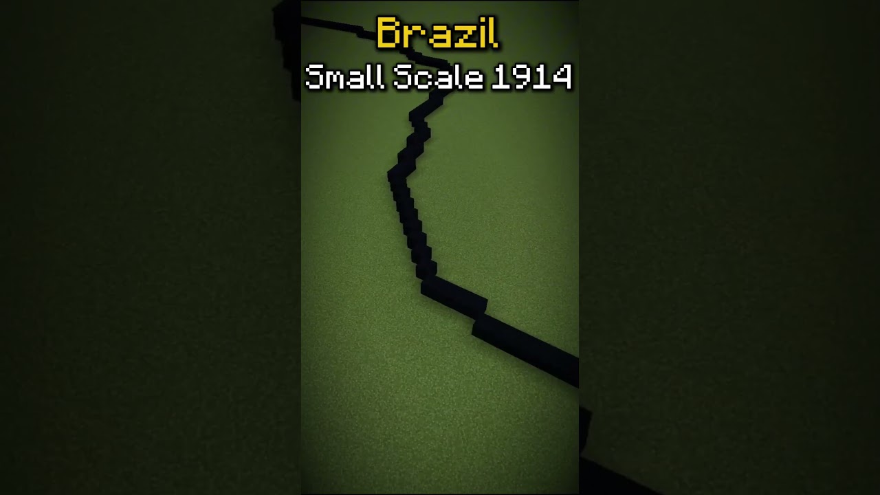 Part 13: 1914 Brazil Small Scale #minecraftmaps #history #map #geography #brazil