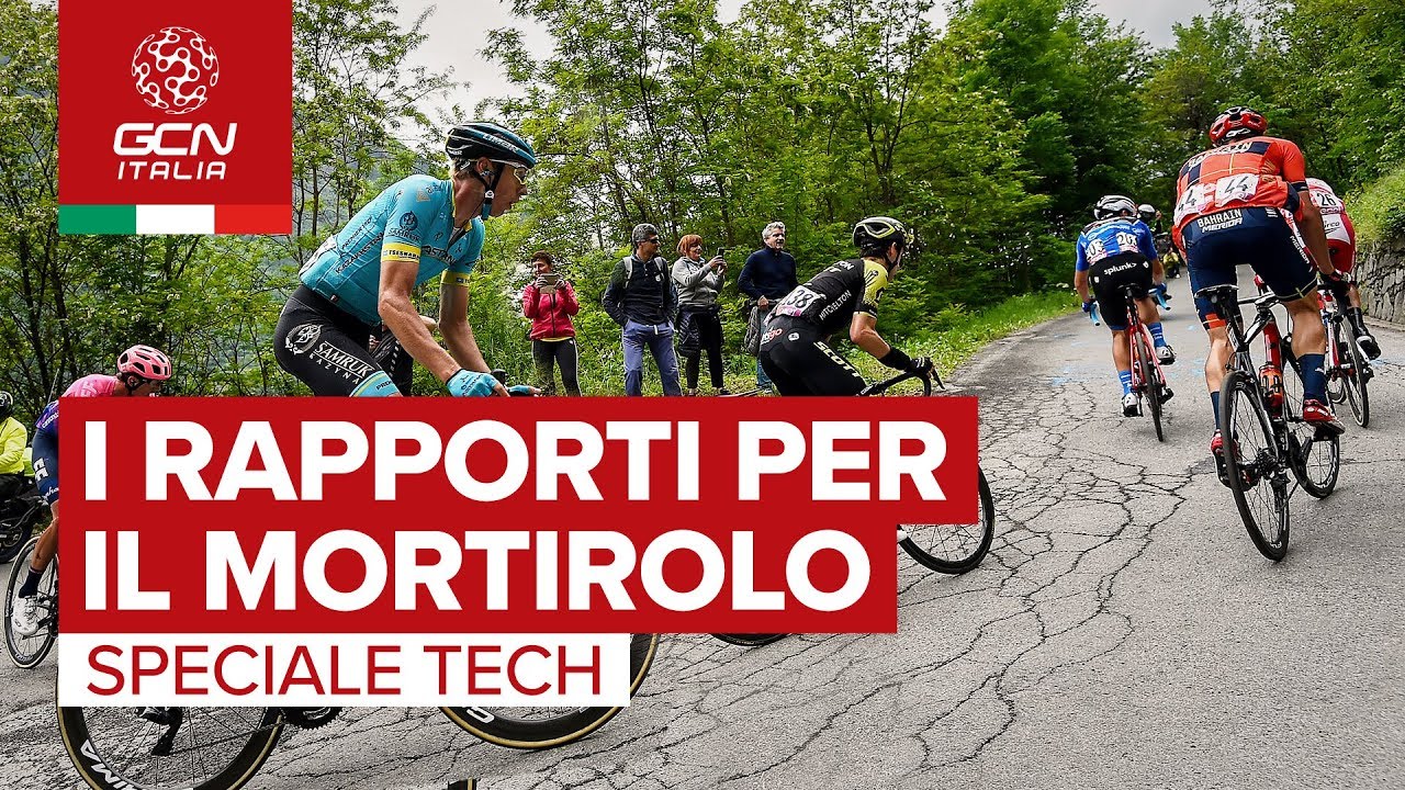 I rapporti utilizzati dai PRO per scalare il Mortirolo