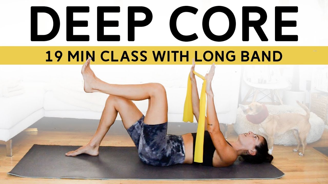 Deep Core Workout with a Long Band (19 Min Class)
