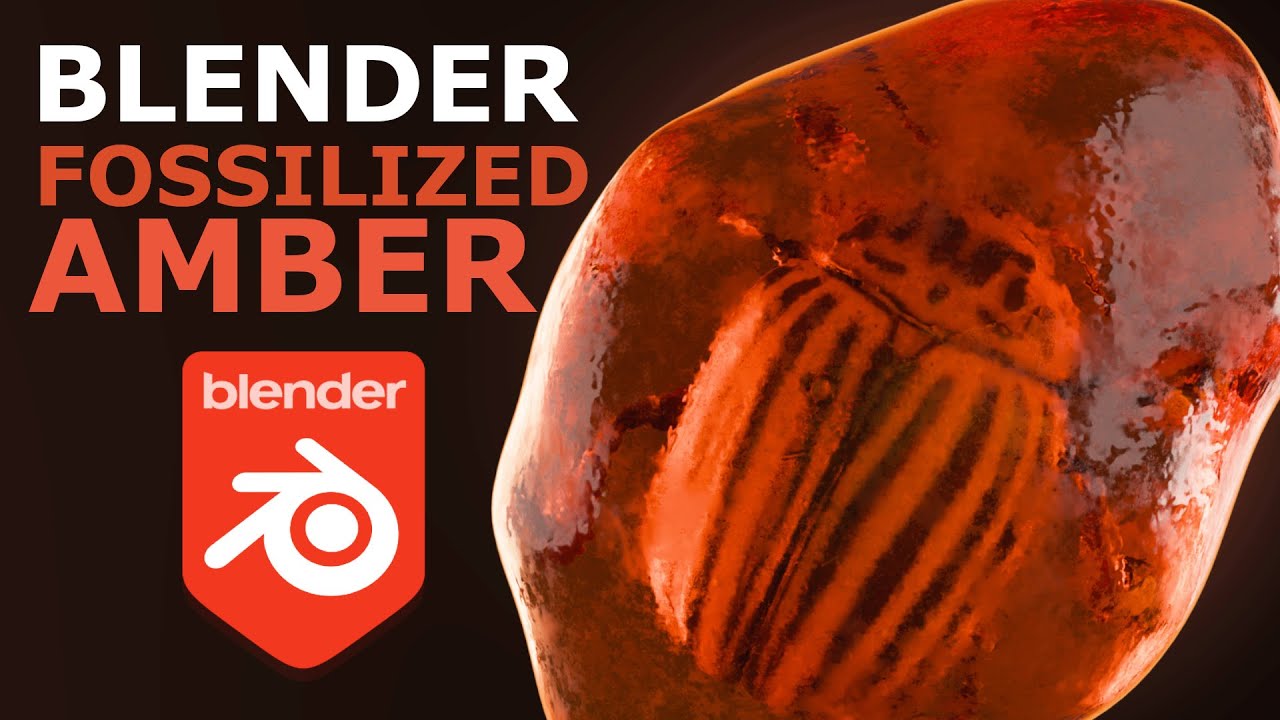 Blender 4.2 | Fossilized Amber - EASY Tutorial