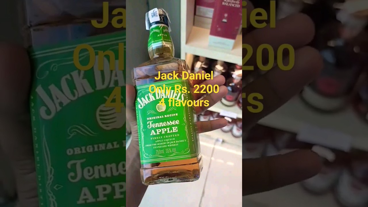Jack Daniels apple flavour only Rs 2200 in gurugram #jackdaniels #jd #tennessee #whiskey #topwhiskey