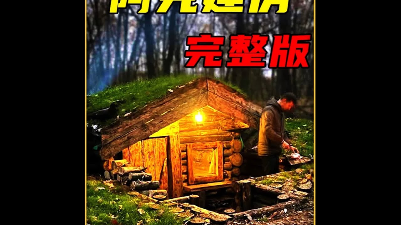 阿克野外建造的第二套地下庇護所，這也是他最滿意最喜歡的一間！ #野外建造 #野外生存 #荒野建造 #户外生活 #露营 #求生