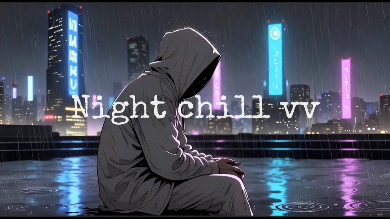 Alone on the rooftop 🌧️ Night thoughts