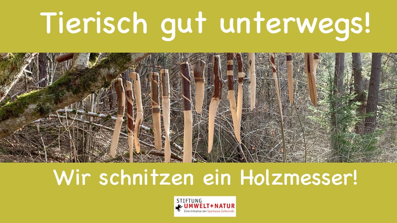Tierisch gut unterwegs! Wir schnitzen ein Holzmesser!