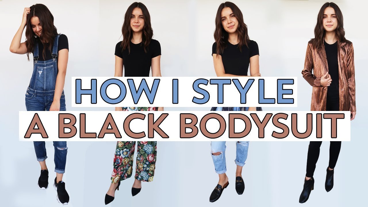 4 Ways to Style a Black Bodysuit | Ingrid Nilsen