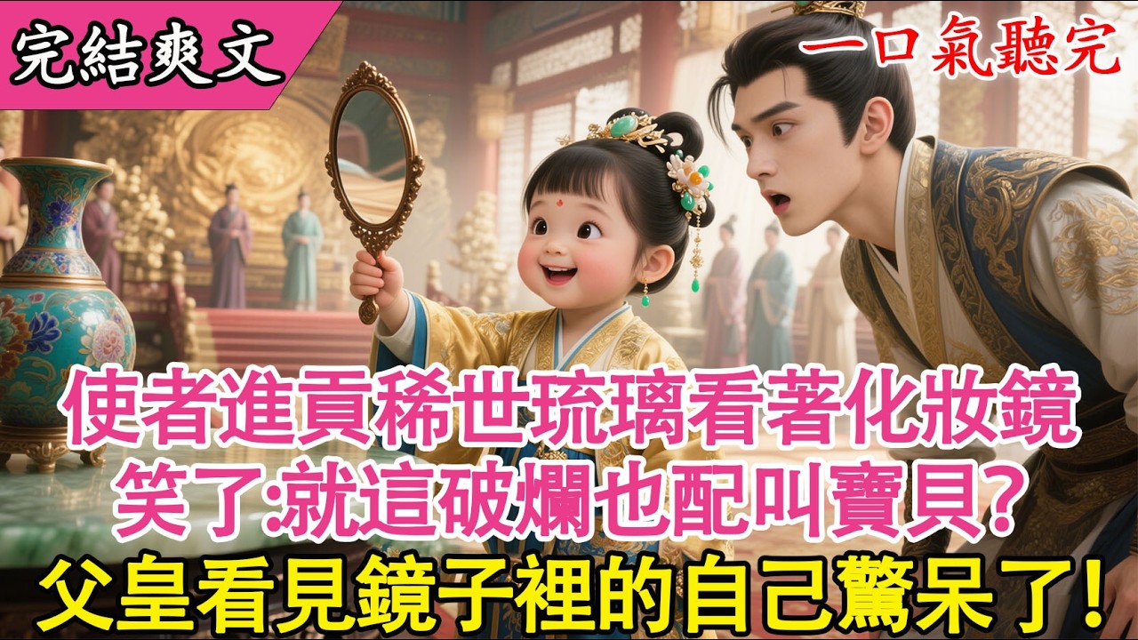 【完結小說】敵國進貢稀世琉璃？我看著手裡的【化妝鏡】笑了：【就這破爛也配叫寶貝？】父皇看見鏡子裡的自己驚呆了！#讀心術#萌娃#心聲#萬國來朝#進貢琉璃#現代鏡子#手電筒#夜明珠#價值連城