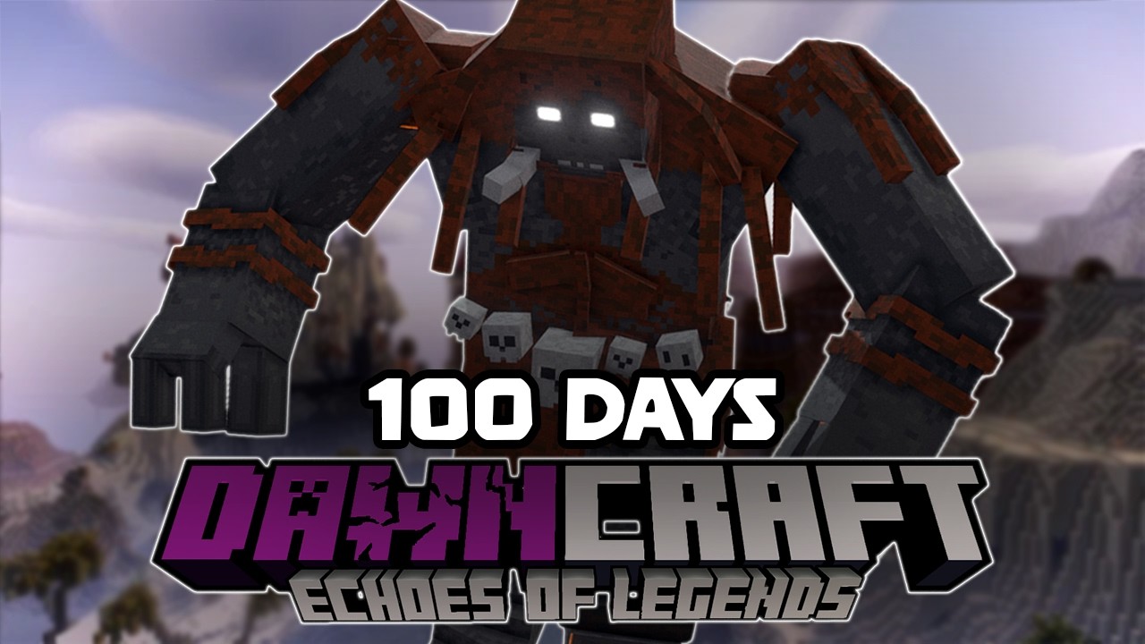 I Survived 100 Days in DawnCraft!