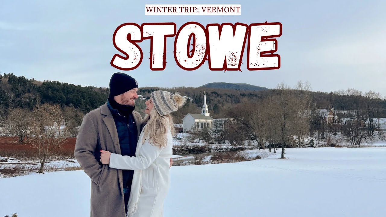 WINTER IN STOWE VERMONT ❄️⛸️ Ice skating, exploring downtown Stowe & more!