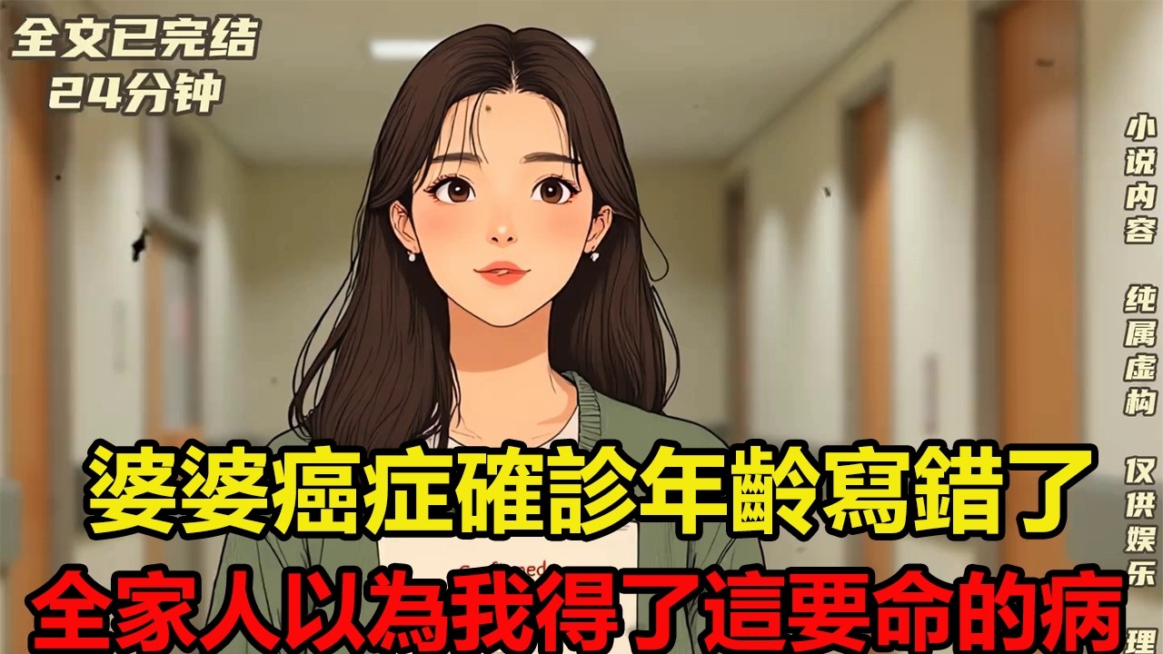 全文已完結，爽文24分鐘一口氣看完 婆婆那張癌症確診書，年齡居然給寫錯了，搞得全家人都以為是我得了這要命的病，沒辦法，誰讓婆婆跟我同名同姓呢！ #一口氣系列#文荒小說#大女主角文#全文完結