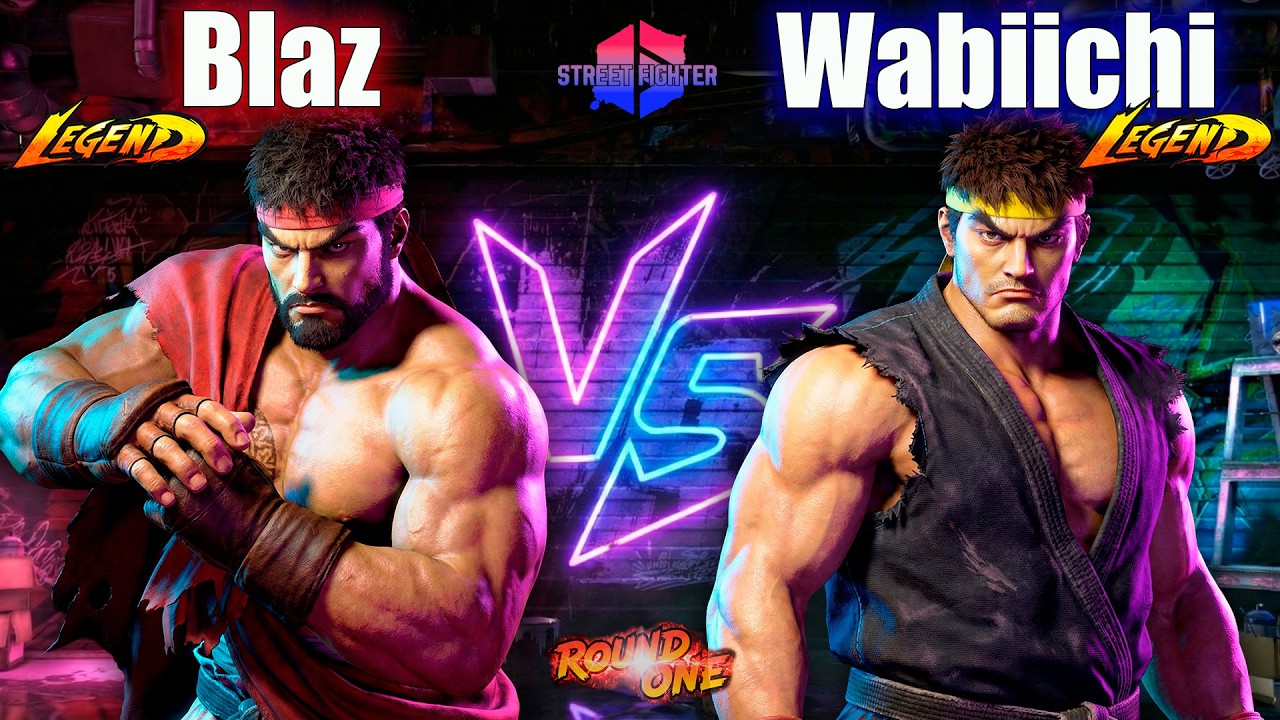 Blaz (Ryu) vs Wabiichi (Ryu) ▰ Ultimate Mirror Match! | SF6