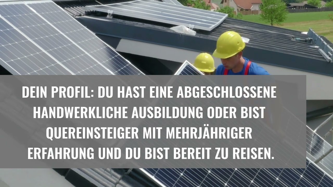 Beegy sucht Dich: Werde Monteur für Solaranlagen (m/w/d) und erhalte viele Benefits