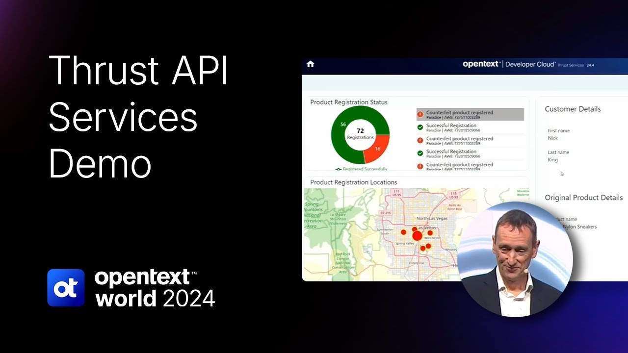 OpenText World 2024 Demo &ndash; AI Data Cloud: Thrust API&rsquo;s