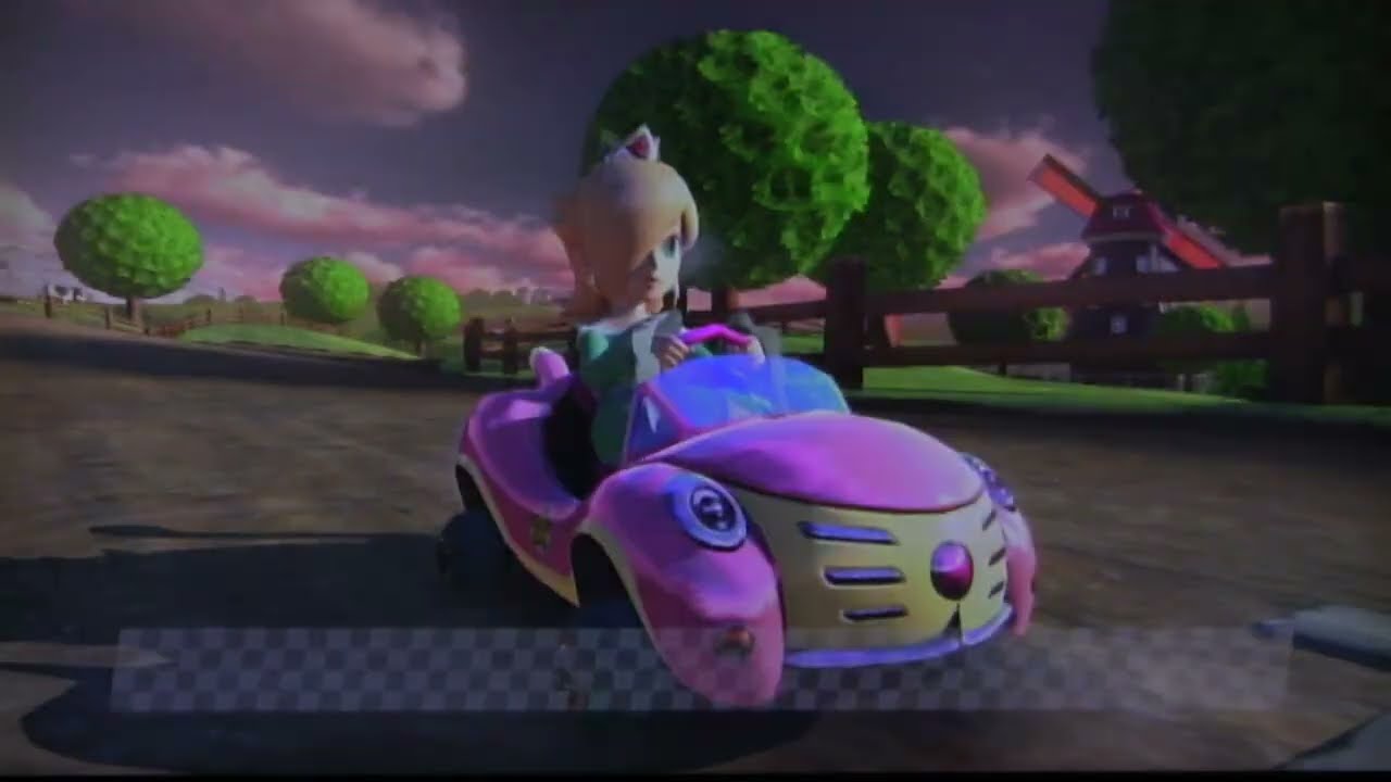 💫 Rosalina 💎 in Mario Kart 8 – Pink Style | 🐄 Shell Cup (Moo Moo Meadows)