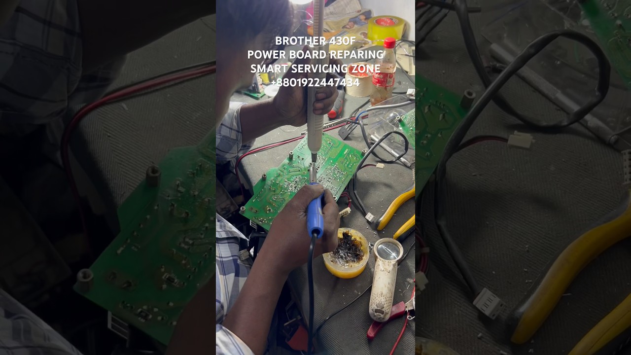 BROTHER 430f POWER board REPARING #machine #sewing #brother #430f #shortvideo #shorts