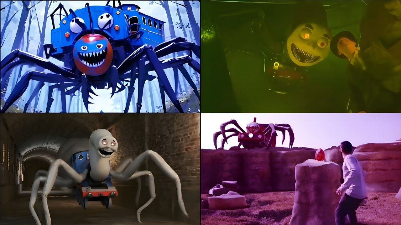 Cursed Thomas EXE vs Cho Cho Charles 🚂 TRAIN THOMAS EATER Coffin Dance Battle tiles hop13