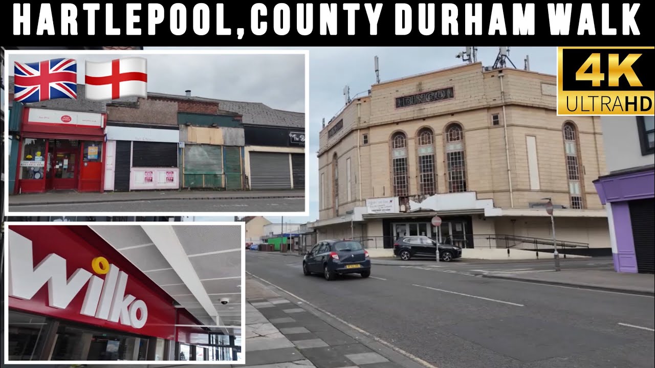 Hartlepool Town | Former Shipbuilding Town | Victorian Coal Port | County Durham 4K Walk Tees Valley